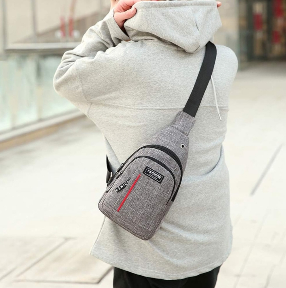 NWT Fashion Gray Crossbody Bag